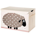Large Toy Chest for Kids with Lid and Handles - Sheep Design