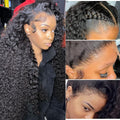 250% Density 13x6 HD Transparent Curly Lace Front Wig 26in - Full