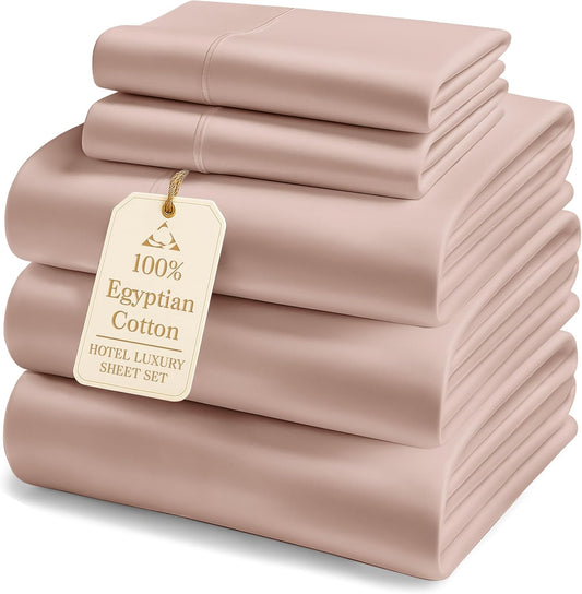 100% Egyptian Cotton Split King Bedding Set for Adjustable Beds
