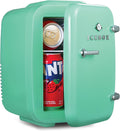 Mini Skincare Fridge Cooler & Warmer (4 L) - Portable Mint Green
