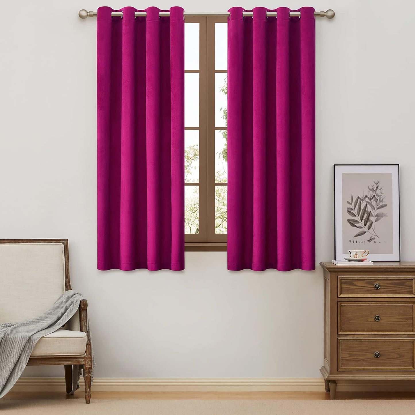 Luxurious Velvet Blackout Window Curtains for Living Room Decor