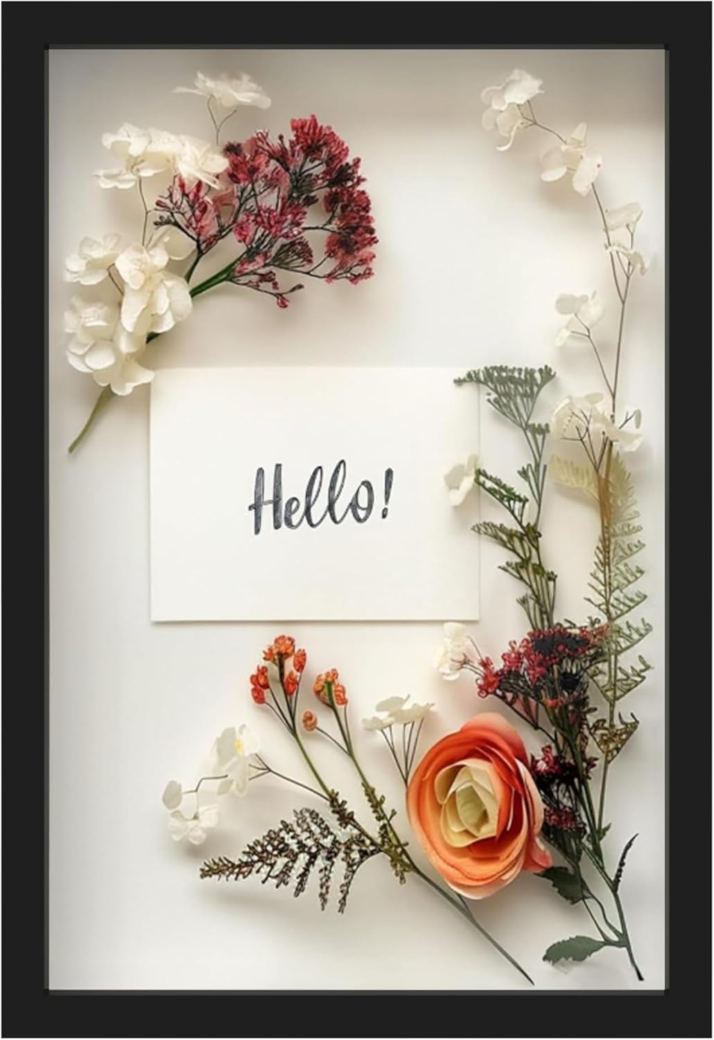12 x 18 Black Wooden Shadow Box Frame for Memorable Displays