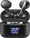 TOZO T21 Wireless Earbuds: Dual Mic Noise Cancelling, 44H Playback