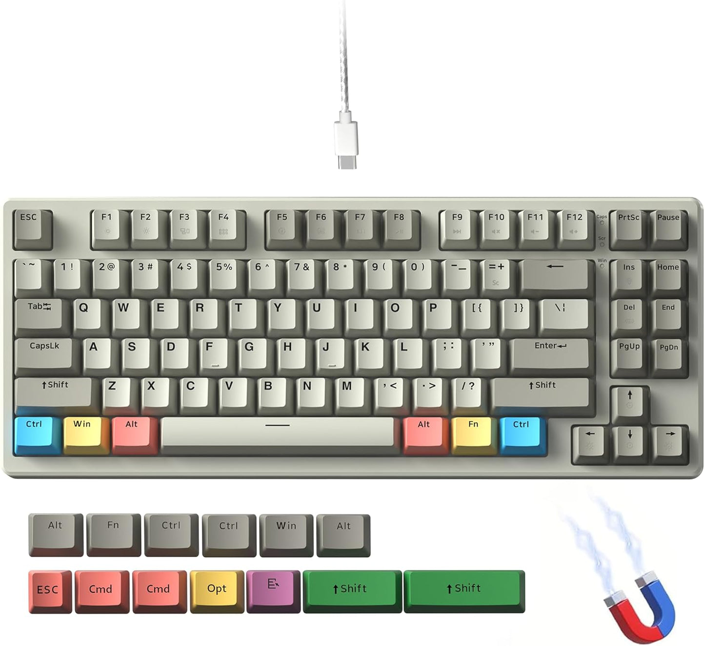 OHY Rapid Trigger Gaming Keyboard with Adjustable Magnetic Switches
