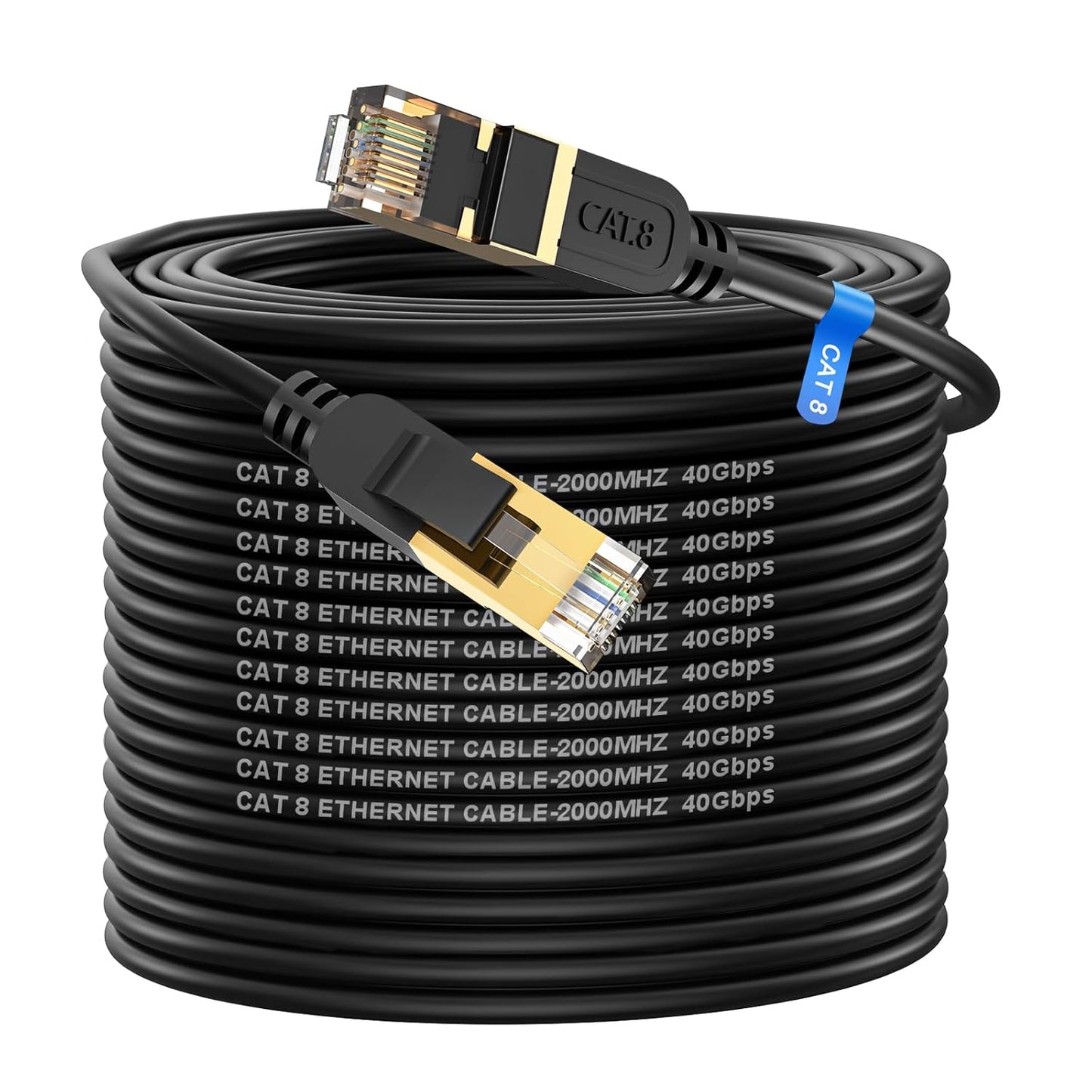High Speed Cat 8 Ethernet Cable 150FT for Gaming and Streaming