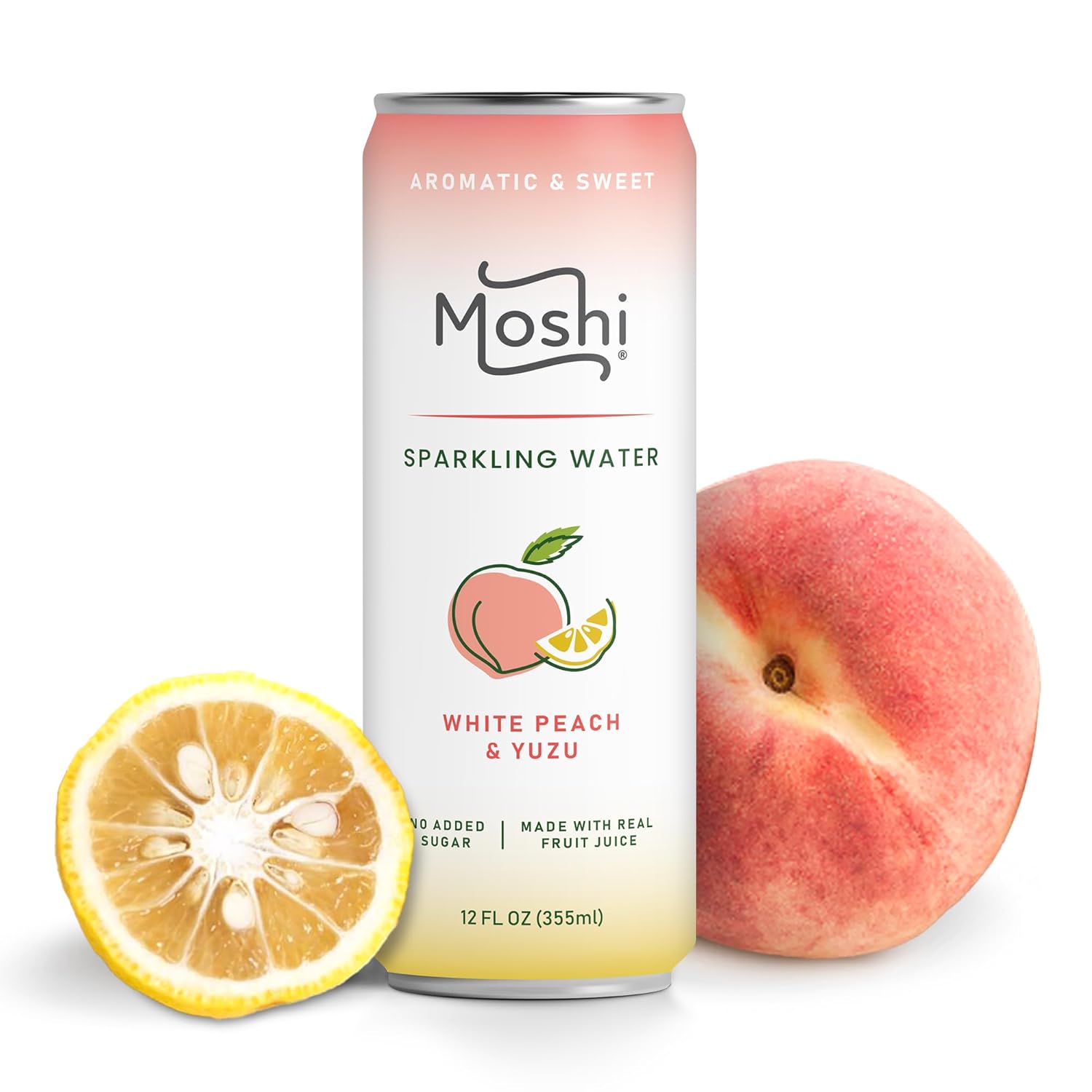 Moshi Asian Flavored Sparkling Water - Real Fruit Juice Drink