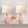 Table Lamp Set of 2 - Modern Ceramic Bedside Lamps with LED
