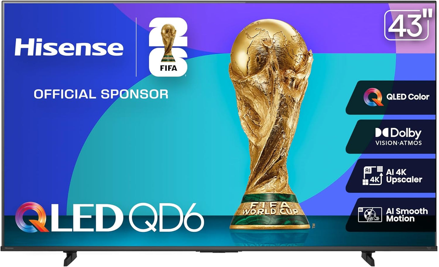 Hisense 43QD6QF QLED 4K UHD Smart Fire TV with Alexa Voice