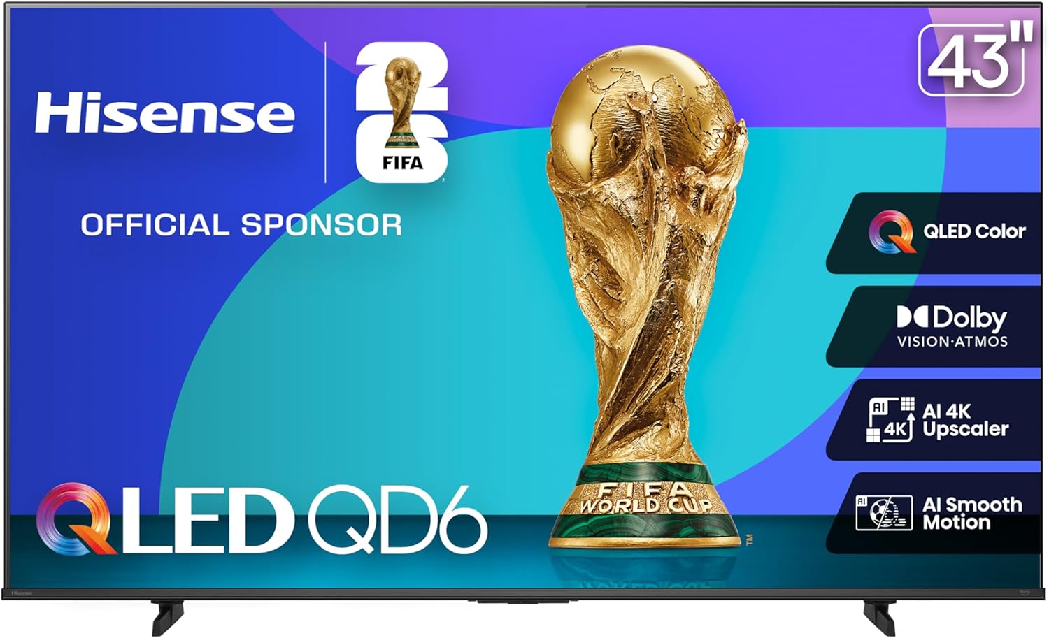 Hisense 43QD6QF QLED 4K UHD Smart Fire TV with Alexa Voice