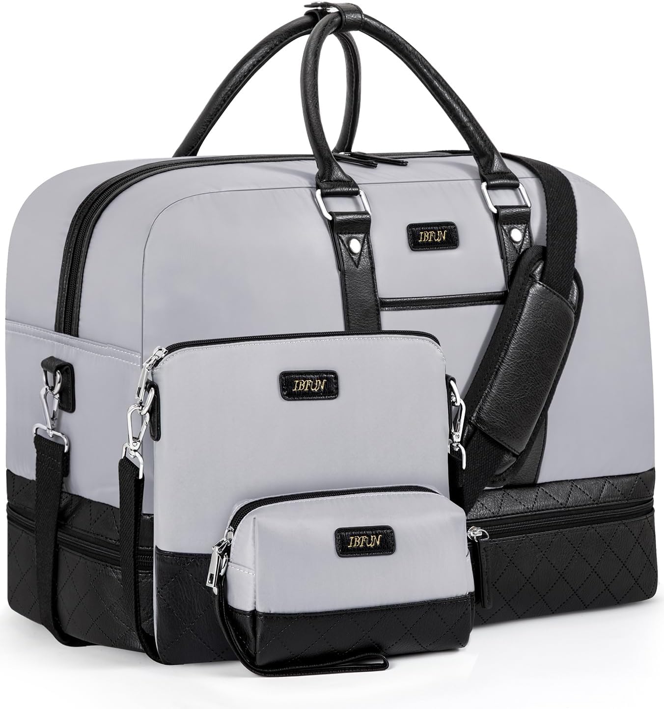 IBFUN Weekender Bags for Women: 3PCS Travel Duffle Set