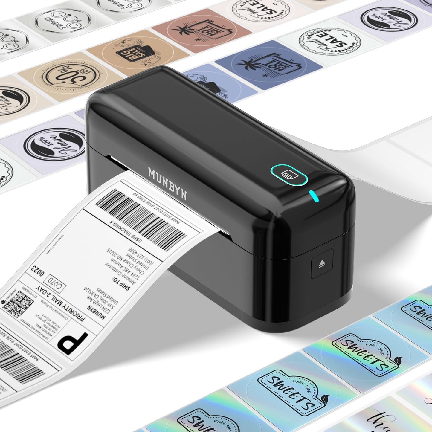 MUNBYN Bluetooth Thermal Label Printer for Small Business Needs