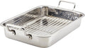 Classic Traditions Stainless Steel Roaster with Rack 17in x 12.25in