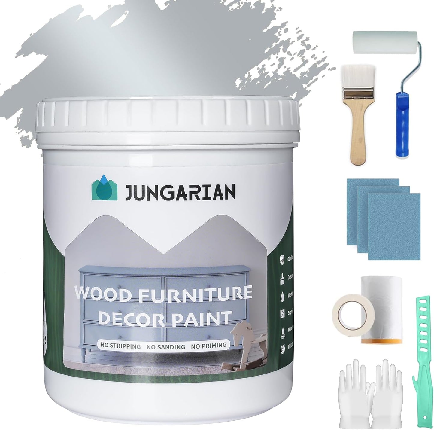 All-in-One Furniture Paint 32oz - Matte Finish for Wood Projects