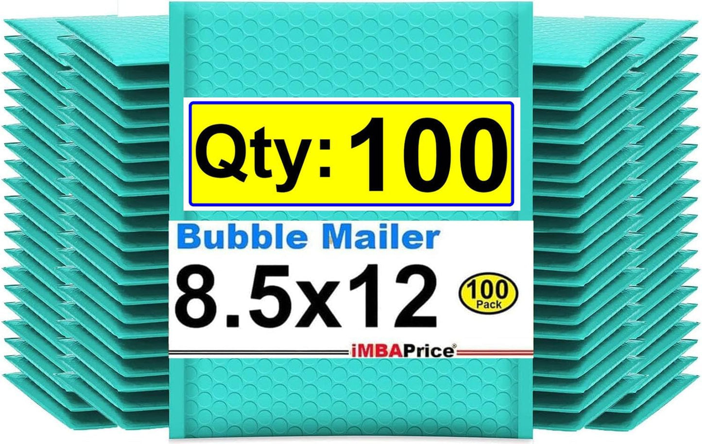 iMBAPrice 8.5x12 Inches Teal Polybubble Bags for Shipping