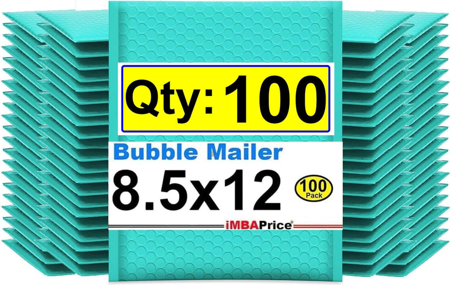 iMBAPrice 8.5x12 Inches Teal Polybubble Bags for Shipping