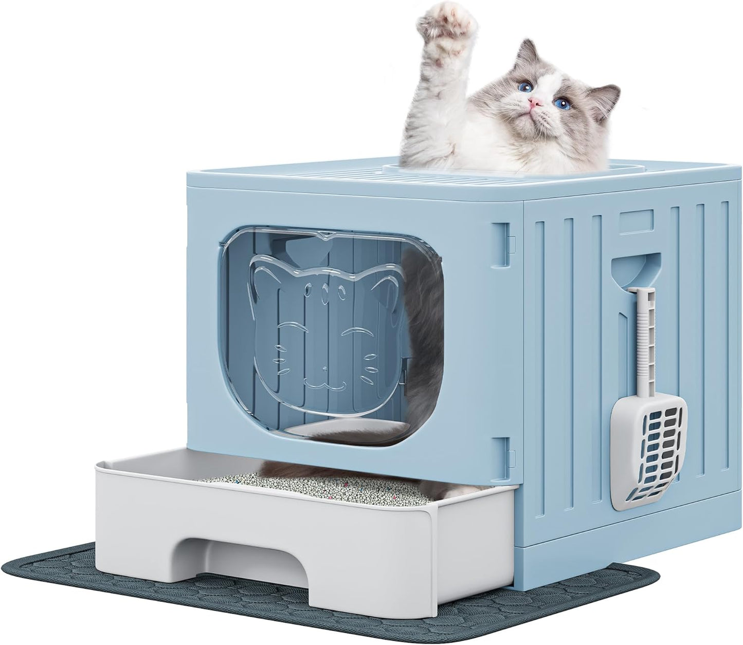 YITAHOME Large Enclosed Cat Litter Box for Easy Cleaning