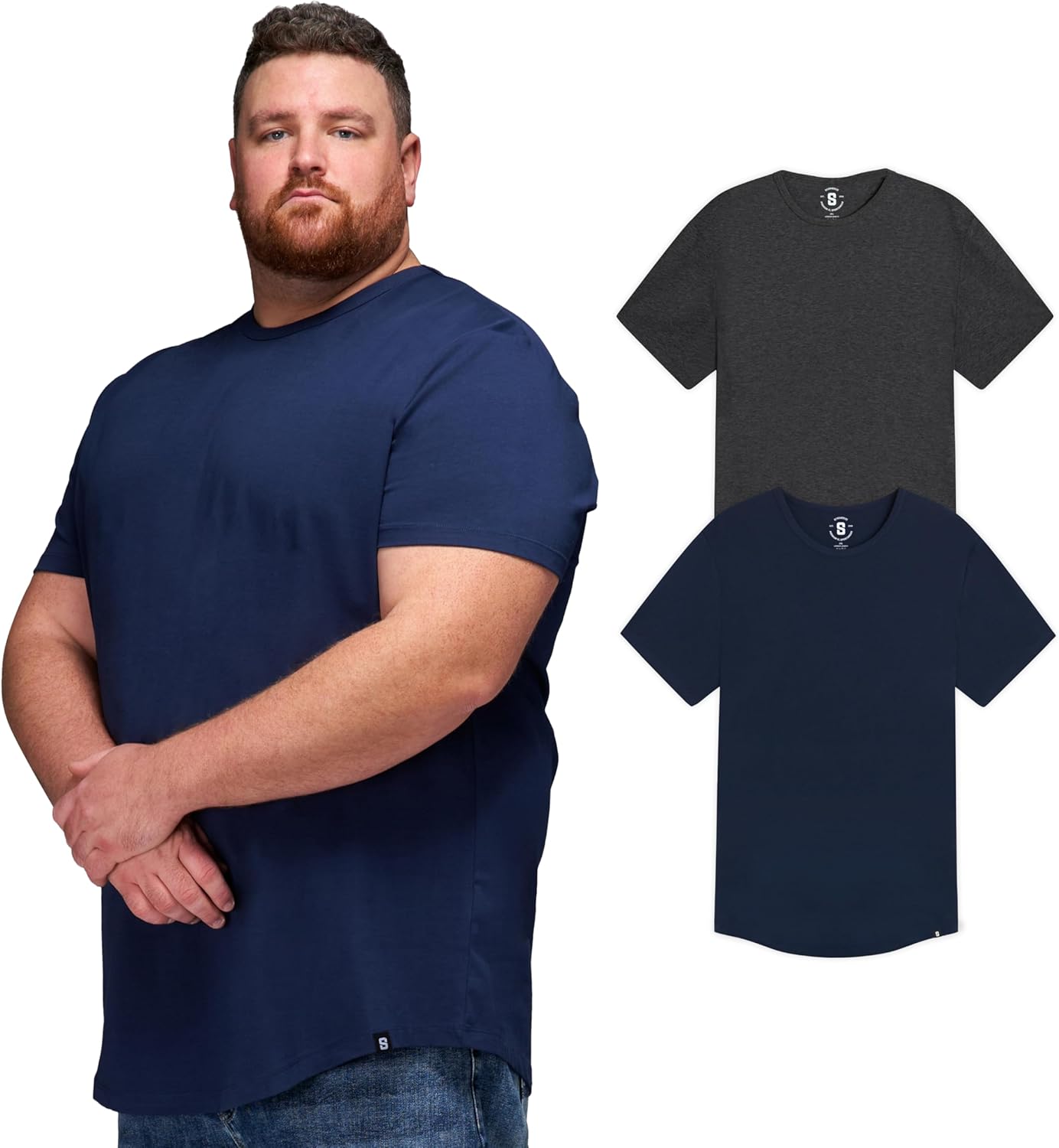 STRONGSIZE Men's Big and Tall Shirts for Casual Wear Comfort