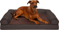 Orthopedic Dog Bed for Large Dogs - Sherpa & Chenille Sofa