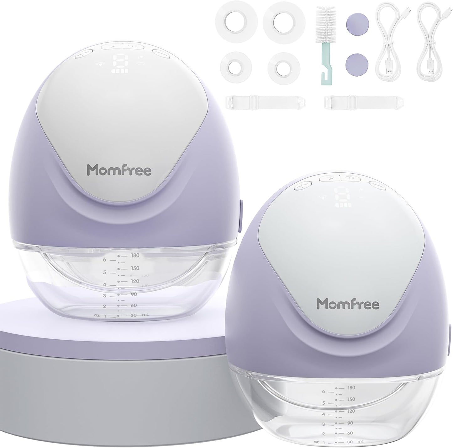 Hands Free Breast Pump Portable with 3 Modes and 9 Levels