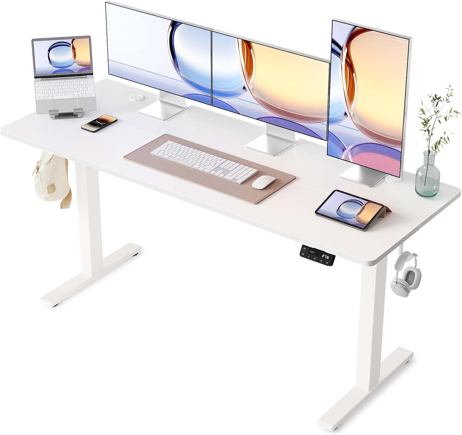 YIHAYO Electric Standing Desk: Adjustable Height, Spacious Workspace
