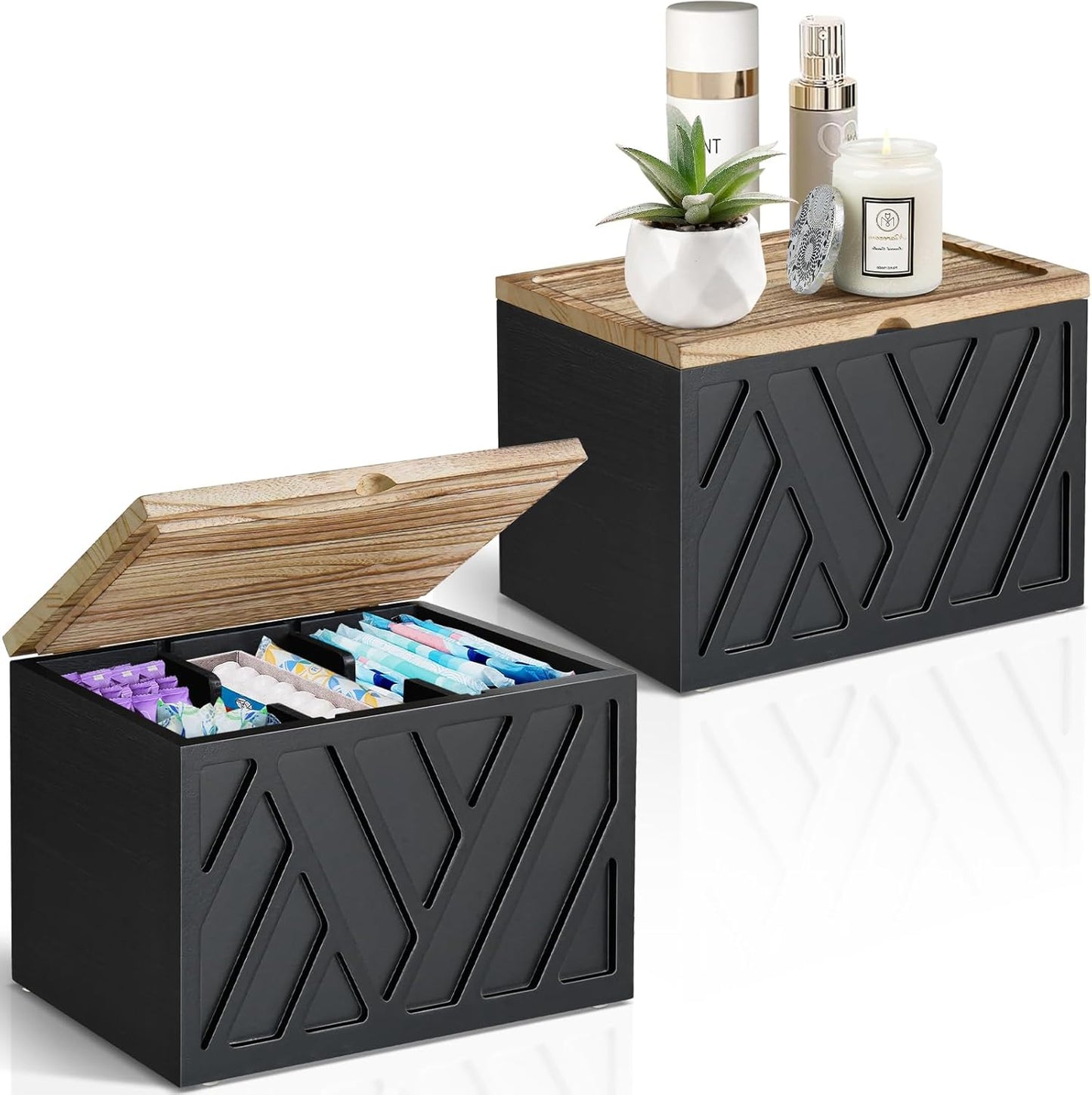 2 PCS Tampon Holder for Bathroom Decor - Stylish Organizer