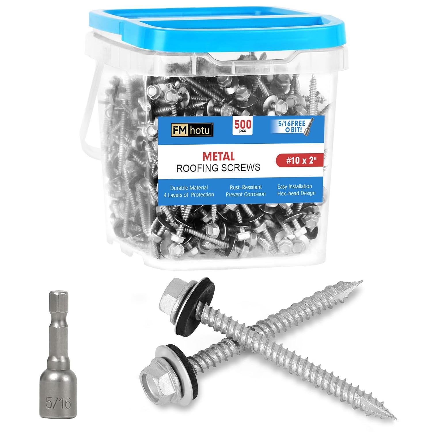 Metal Roofing Screws with Rustpert Coating for Durability