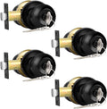 Probrico Flat Black Keyed Alike Entry Door Knobs 4 Pack - Secure
