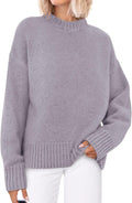 PRETTYGARDEN Womens Oversized Crewneck Sweater - Cozy Fall 2025