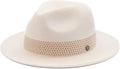 Pineapple&Star Sun Straw Fedora Beach Hat UPF50+ - Packable Travel
