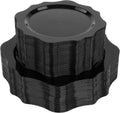 100 PCS Black Disposable Plates for 50 Guests - Elegant Scalloped Set