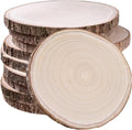 10 Pcs Natural Paulownia Wood Slices 10-11 in - Rustic Centerpiece
