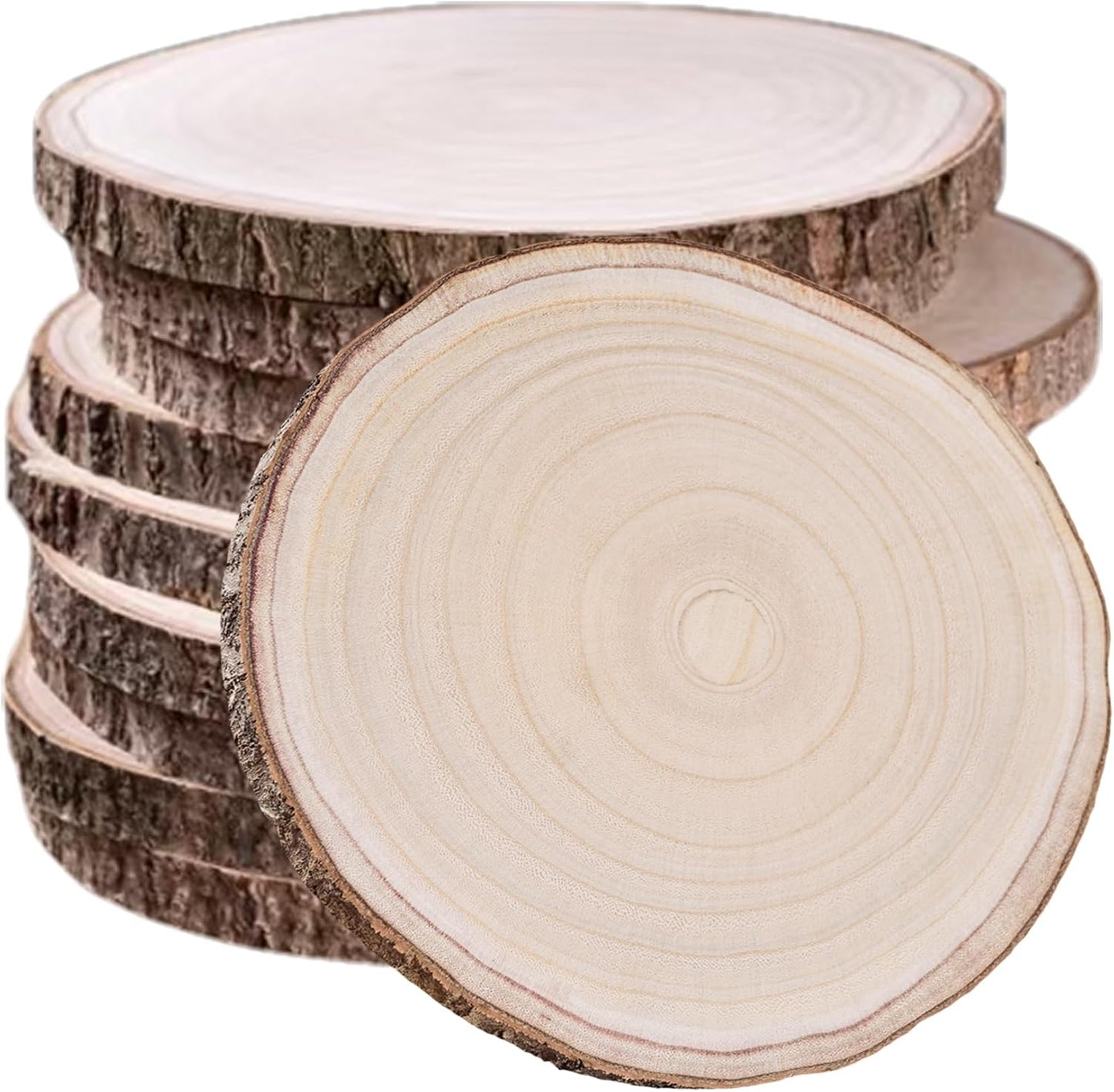 Natural Paulownia Wood Slices for Rustic Centerpieces and Crafts
