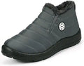 Womens Waterproof Fur Lined Ankle Snow Boots - Warm Outdoor