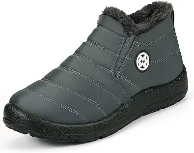 Hsyooes Womens Warm Fur Lined Winter Snow Boots for Comfort