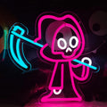 Halloween Ghost Neon Sign LED Ghost Shape Light - Dimmable Decor