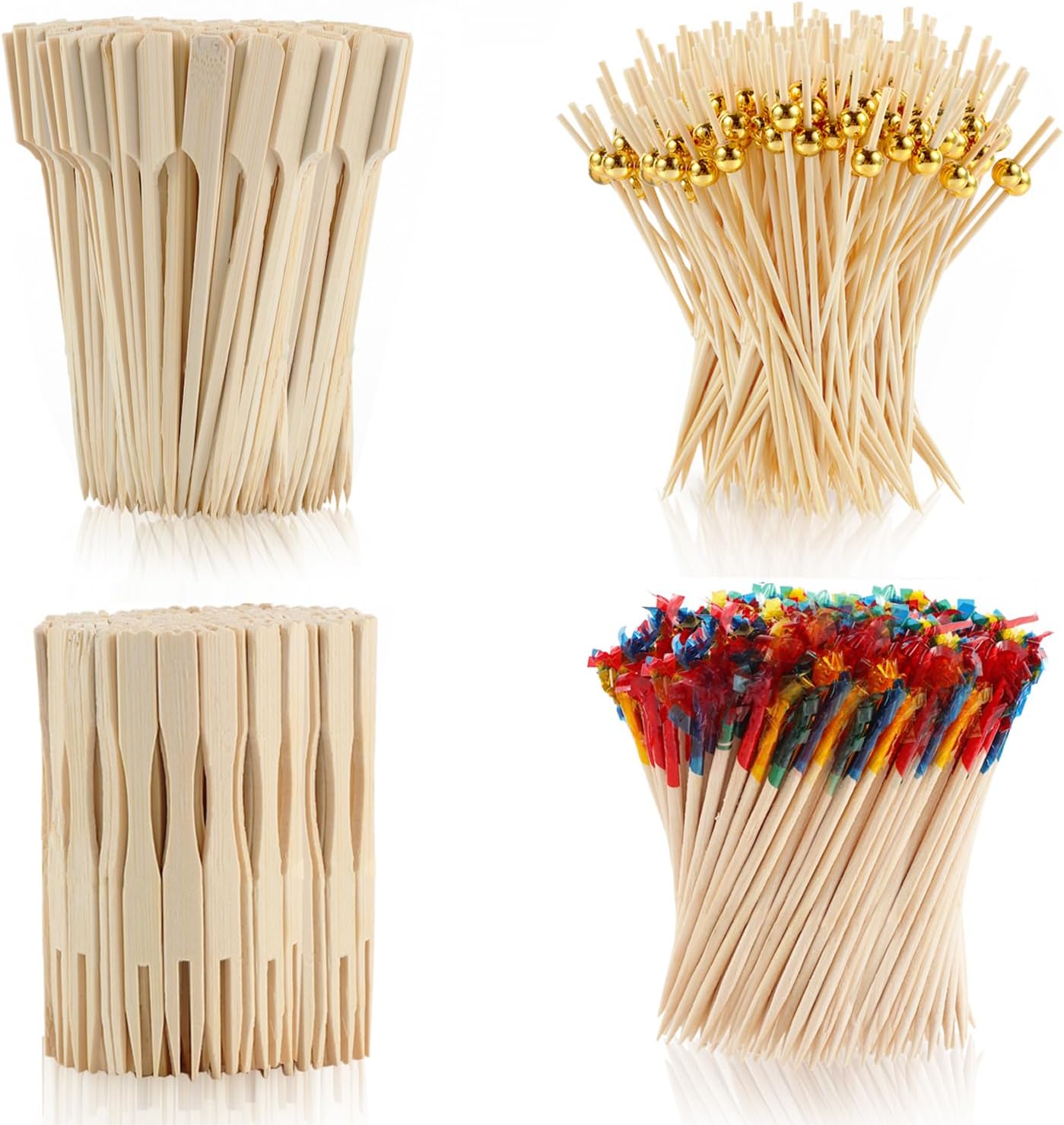 Bamboo Party Toothpicks - 500 Pcs Charcuterie/Fruit Picks