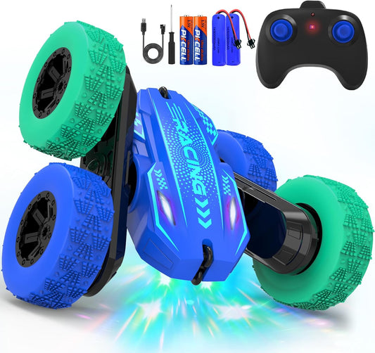 360 Stunt RC Car for Boys 4-12, Double-Sided Race Remote Car, Headlights, Fun Gift