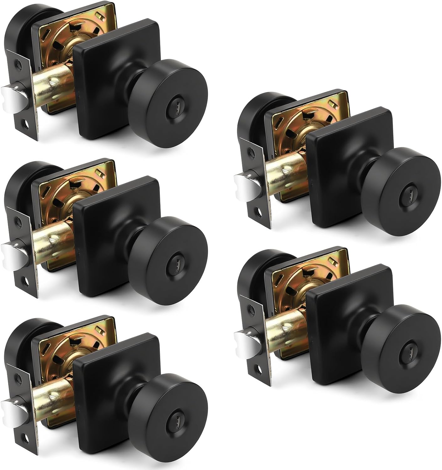 Probrico Privacy Door Handles Interior 5 Pack for Stylish Rooms