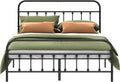 Metal Bed Frame Full Size - Heavy Duty Steel Slat Platform Bed