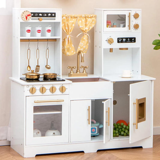 HONEY JOY Kids Kitchen Playset for Creative Pretend Play Fun