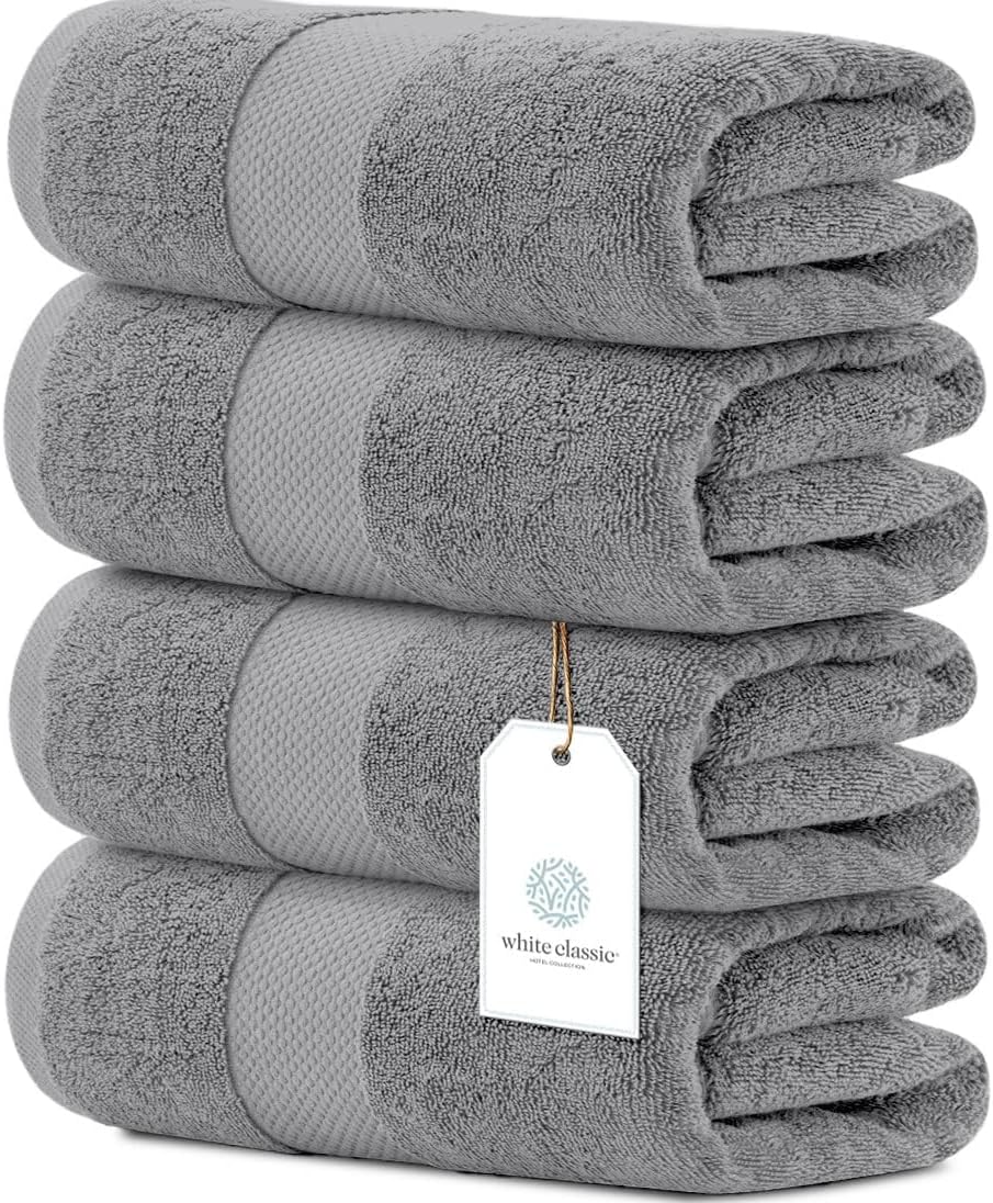 Luxury Bath Towels Set of 4 - Ultra Soft 700 GSM Cotton Towels