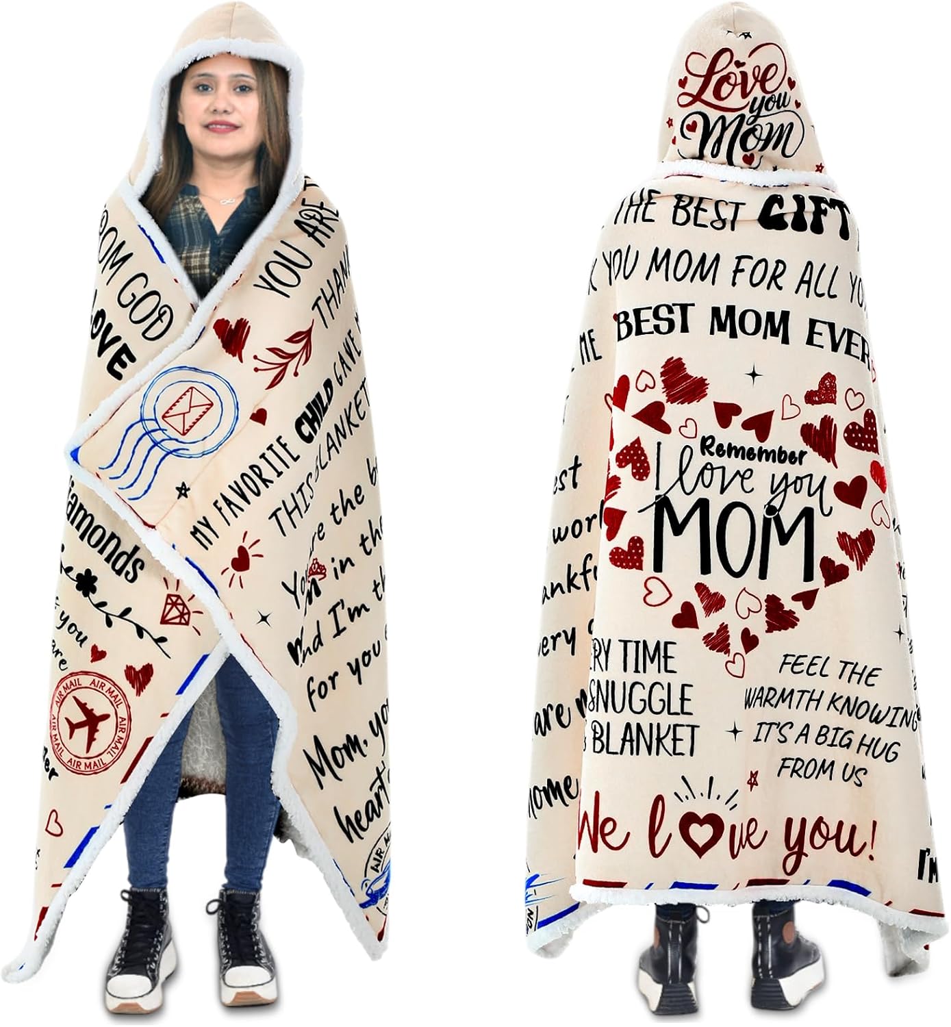 Mama's Cozy Hoodie Blanket | HunnmingRe
