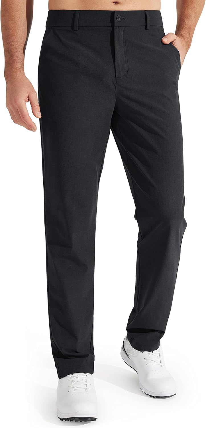 Libin Mens Golf Pants Quick Dry Lightweight Casual Trousers