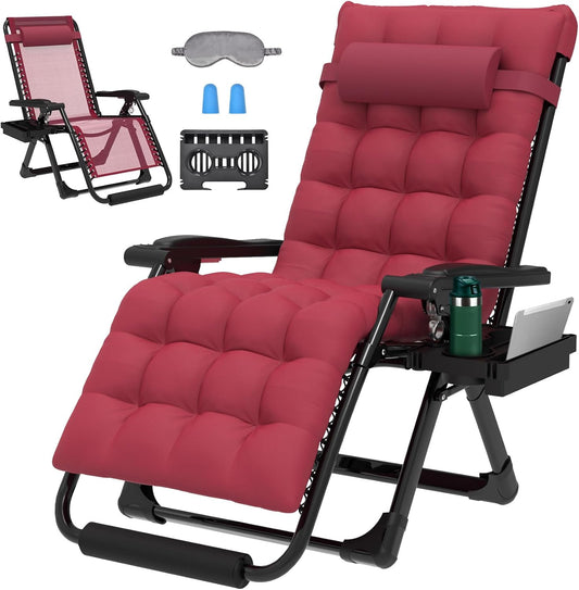 ZENPETIO 29In XL Zero Gravity Chair for Ultimate Relaxation