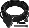 14/3 Gauge Heavy Duty Outdoor Extension Cord 50 FT - 3-Outlet Power