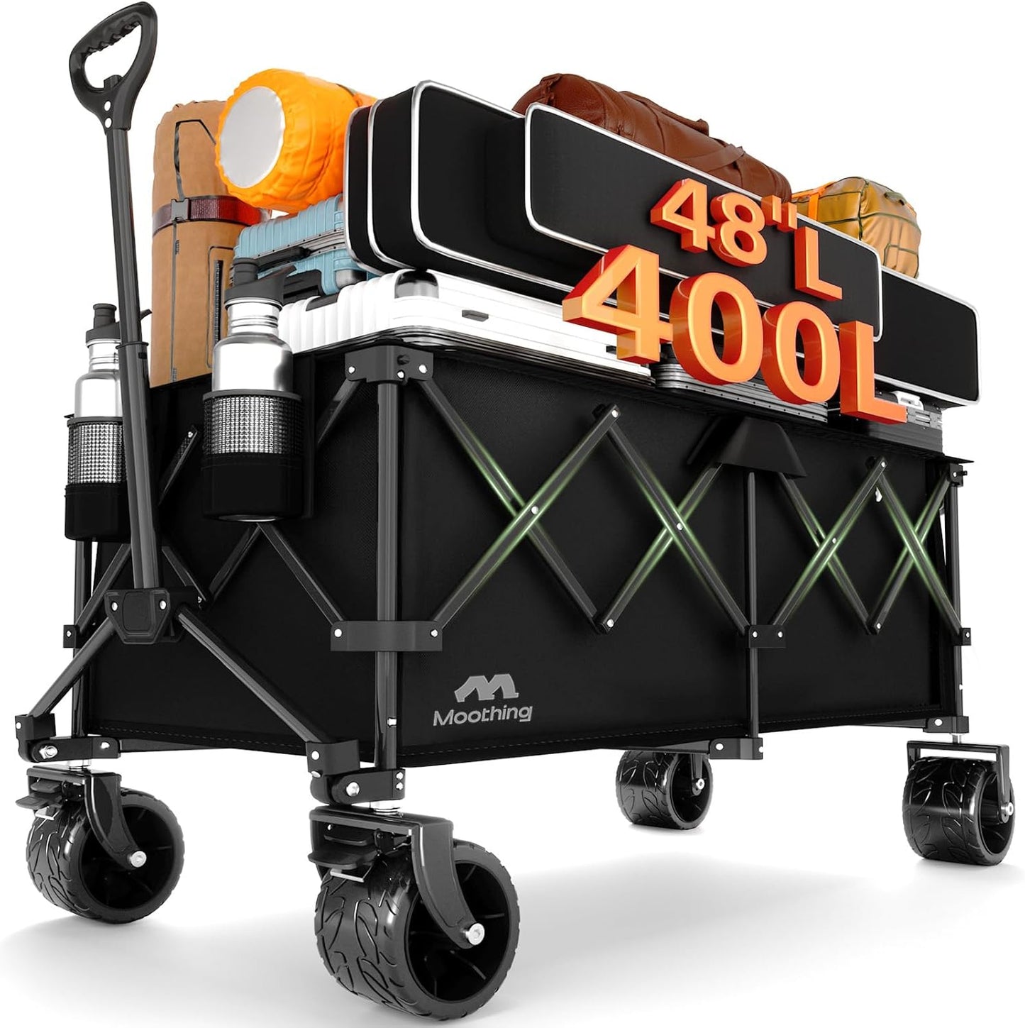 48L Foldable Wagons Carts for Heavy Duty Use and Versatility