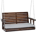 VINGLI Outdoor 4 FT Porch Swing - Heavy Duty Rustic Hanging Bench