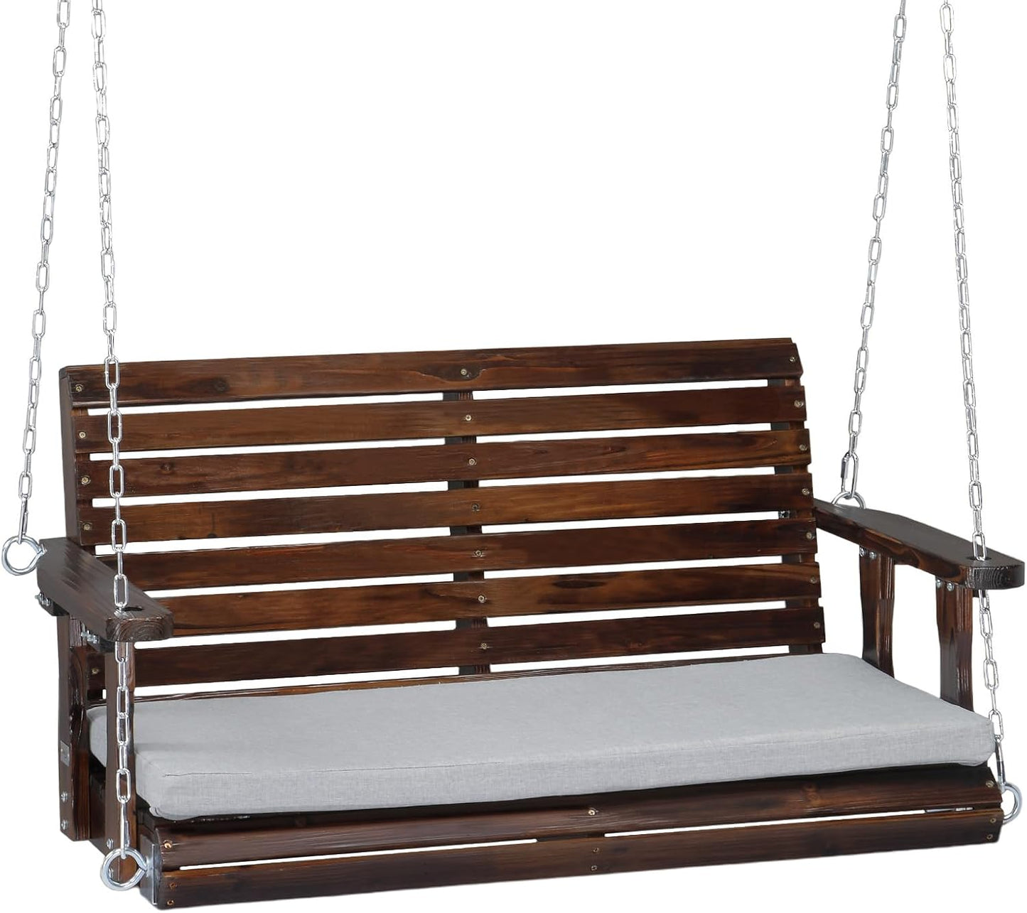 VINGLI Outdoor 4 FT Porch Swing with Cushions for Relaxation