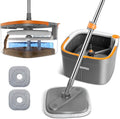 Mop and Bucket Set Spin Mop with Separate Dirty Water System - Deep