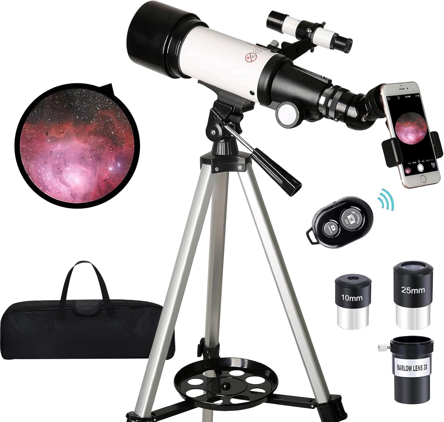 Telescope for Kids and Adults with 70mm Aperture for Beginners